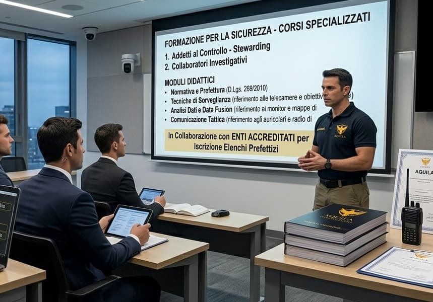Formazione — Aquila Investigazioni e Sicurezza, San Benedetto del Tronto